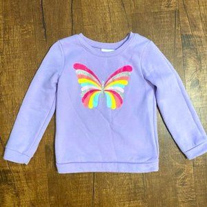 Children's Place girls butterfly sweatshirt